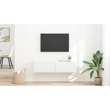 TV Wall Cabinet 2 pcs White 60 x 31 x 29.5 cm Engineered Wood