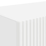 TV Wall Cabinet 2 pcs White Engineered Wood