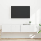 TV Wall Cabinet 2 pcs White 60 x 31 x 29.5 cm Engineered Wood