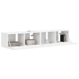 TV Wall Cabinet 2 pcs White 78.5 x 31 x 29.5 cm Engineered Wood