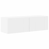 TV Wall Cabinet 2 pcs White 98 x 31 x 29.5 cm Engineered Wood