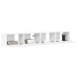 TV Wall Cabinet 2 pcs White 60 x 31 x 29.5 cm Engineered Wood - Side View