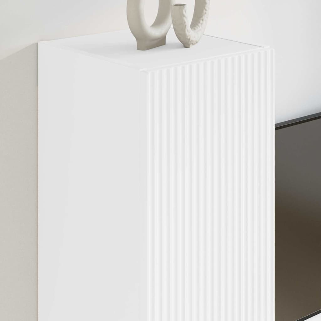 TV Wall Cabinet 2 pcs White 30 x 31 x 60 cm Engineered Wood