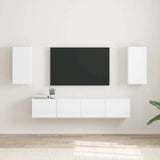 TV Wall Cabinet 2 pcs White 30 x 31 x 60 cm Engineered Wood