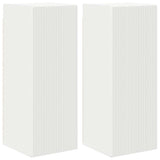 TV Wall Cabinet 2 pcs White 30 x 31 x 80 cm Engineered Wood