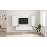 TV Wall Cabinet 2 pcs White 30 x 31 x 100 cm Engineered Wood