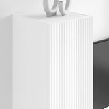 TV Wall Cabinet 2 pcs White 30 x 31 x 100 cm Engineered Wood - Top-Down View