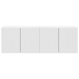 TV Wall Cabinet 2 pcs White 59,5 x 31 x 40 cm Engineered Wood - Rear View