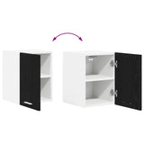 Hanging Cabinet Riga Black Oak and White 30 x 31 x 40 cm - Extra Image