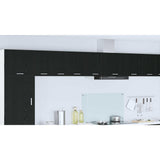 Hanging Cabinet 2 pcs Black Oak and White 30 x 31 x 40 cm