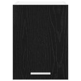 Hanging Cabinet 2 pcs Black Oak and White 30 x 31 x 40 cm