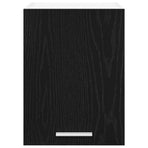 Hanging Cabinet 2 pcs Black Oak and White Engineered Wood