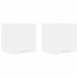 Hanging Cabinet 2 pcs White 40 x 31 x 40 cm Engineered Wood