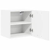 Hanging Cabinet with Shelf Riga 2 pcs White 40 x 31 x 40 cm - Rear View