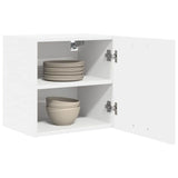 Hanging Cabinet with Shelf Riga 2 pcs White 40 x 31 x 40 cm - Side View