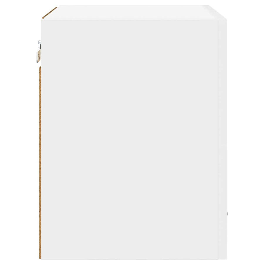 Hanging Cabinet 2 pcs White Engineered Wood