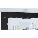 Hanging Cabinet with Door Black Oak and White 40 x 31 x 40 cm - Extra Image