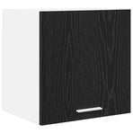 Hanging Cabinet Black Oak and White 40 x 31 x 40 cm