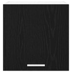 Hanging Cabinet Black Oak and White 40 x 31 x 40 cm