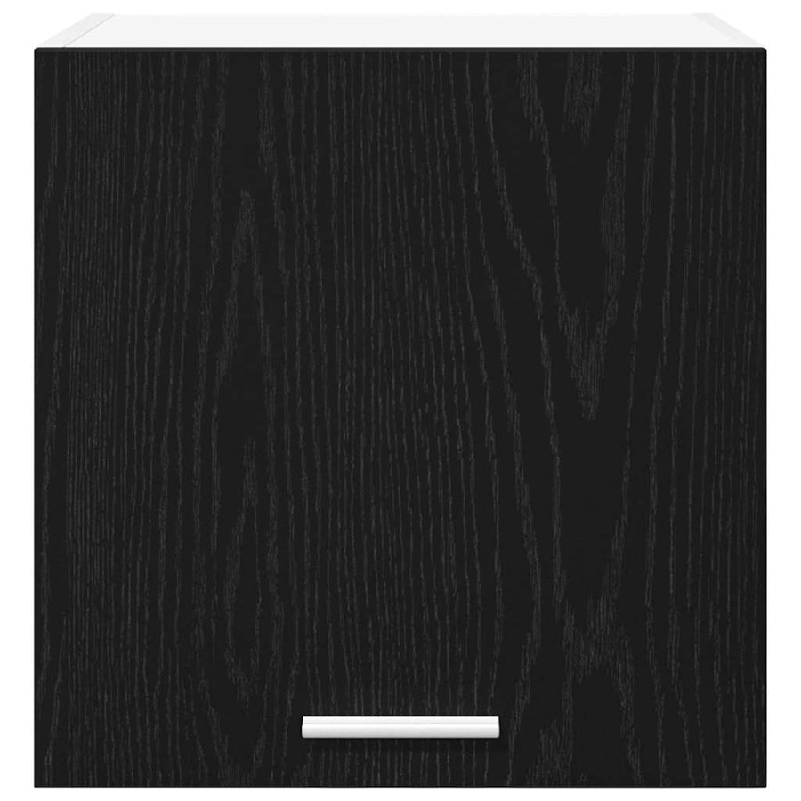 Hanging Cabinet Black Oak and White 40 x 31 x 40 cm