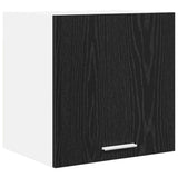 Hanging Cabinet Riga 2 pcs Black Oak and White 40 x 31 x 40 cm - 45-Degree Angle