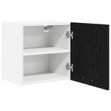 Hanging Cabinet 2 pcs Black Oak and White 40 x 31 x 40 cm