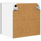 Hanging Cabinet Riga 2 pcs Black Oak and White 40 x 31 x 40 cm - Extra Image