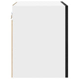 Hanging Cabinet 2 pcs Black Oak and White 40 x 31 x 40 cm