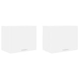 Hanging Cabinet 2 pcs White 50 x 31 x 40 cm Engineered Wood