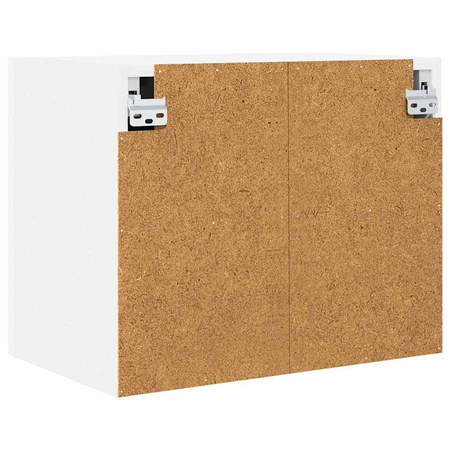 Hanging Cabinet 2 pcs White Engineered Wood