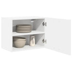 Hanging Cabinet 2 pcs White Engineered Wood