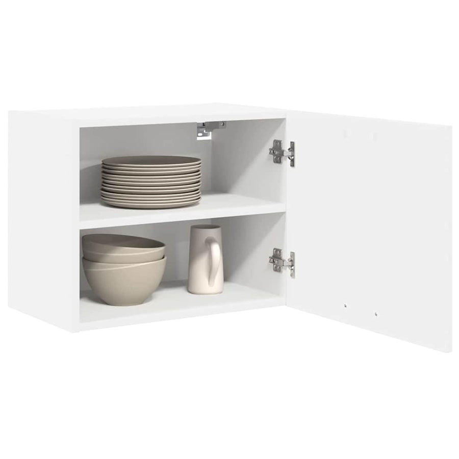 Hanging Cabinet 2 pcs White Engineered Wood