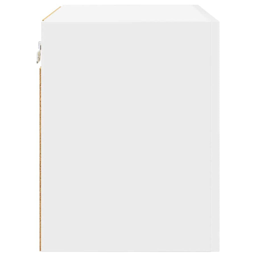 Hanging Cabinet 2 pcs White Engineered Wood