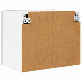 Hanging Cabinet 2 pcs Black Oak and White 50 x 31 x 40 cm