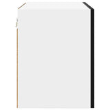 Hanging Cabinet 2 pcs Black Oak and White 50 x 31 x 40 cm