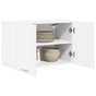 Hanging Cabinet 2 pcs White Engineered Wood