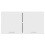 Hanging Cabinet Riga White 80 x 31 x 40 cm Engineered Wood - Rear View