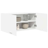 Hanging Cabinet Riga White 80 x 31 x 40 cm Engineered Wood - Side View