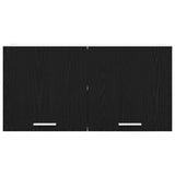 Hanging Cabinet Riga Black Oak 80 x 31 x 40 cm Engineered Wood - Rear View