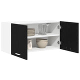 Hanging Cabinet Riga Black Oak 80 x 31 x 40 cm Engineered Wood - Side View