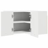 Hanging Cabinet Riga White 57 x 57 x 40 cm Engineered Wood - 45-Degree Angle