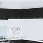 Hanging Cabinet Black Oak and White 57 x 57 x 40 cm