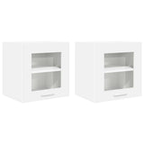 Hanging Cabinet 2 pcs White 40 x 31 x 40 cm Engineered Wood