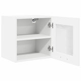 Hanging Cabinet with Shelf Riga 2 pcs White 40 x 31 x 40 cm - Rear View