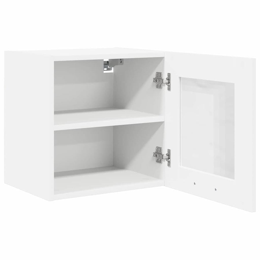 Hanging Cabinet 2 pcs White Engineered Wood