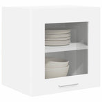 Hanging Cabinet 2 pcs White Engineered Wood