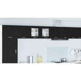 Hanging Cabinet Black Oak 40 x 31 x 40 cm Engineered Wood