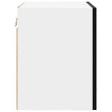 Hanging Cabinet with Shelf Riga 2 pcs Black Oak 40 x 31 x 40 cm - Low Angle