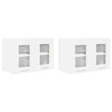 Hanging Cabinet 2 pcs White 60 x 31 x 40 cm Engineered Wood