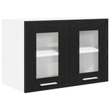 Hanging Cabinet Black Oak 60 x 31 x 40 cm Engineered Wood